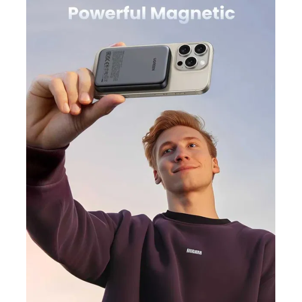Мобільна батарея UGREEN PB561 10000mAh 20W Magnetic Wireless Beige